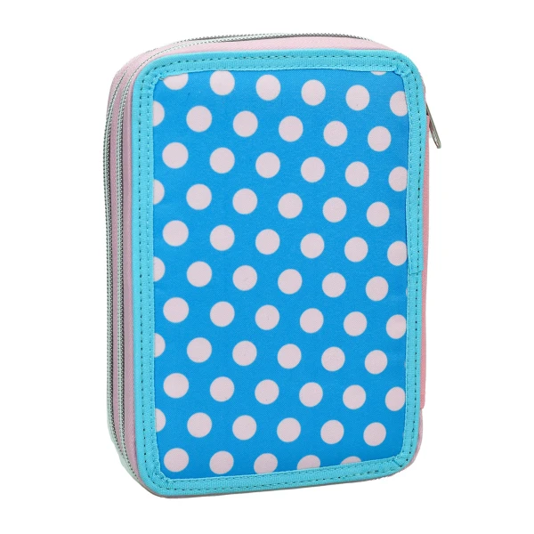 DOUBLE FILLED PENCIL CASE MINNIE POLKA DOT POWER