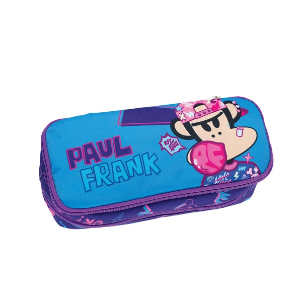 BACK ME UP OVAL BARREL PENCIL CASE PAUL FRANK BUBBLE