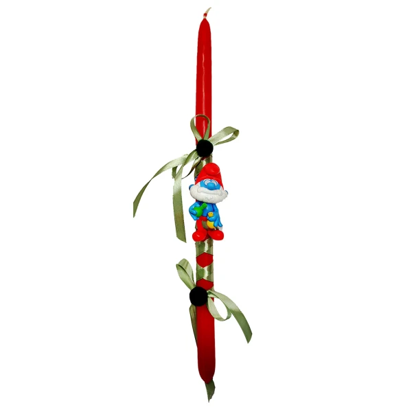 EASTER CANDLE - SMURFS FUNNY FIGURE 8 cm.