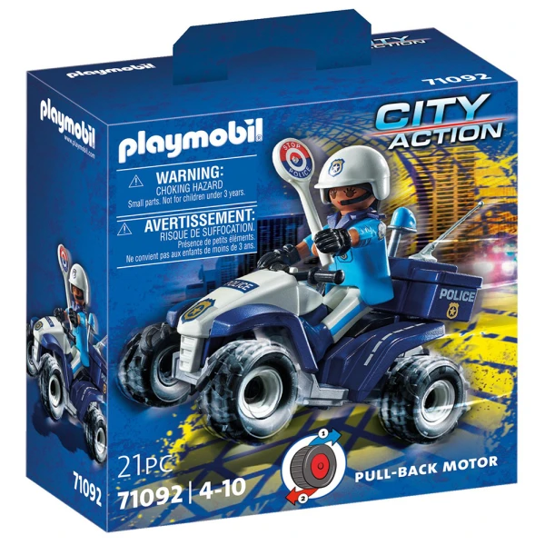 PLAYMOBIL CITY ACTION ΑΣΤΥΝΟΜΙΚΟΣ ΜΕ ΓΟΥΡΟΥΝΑ 4X4