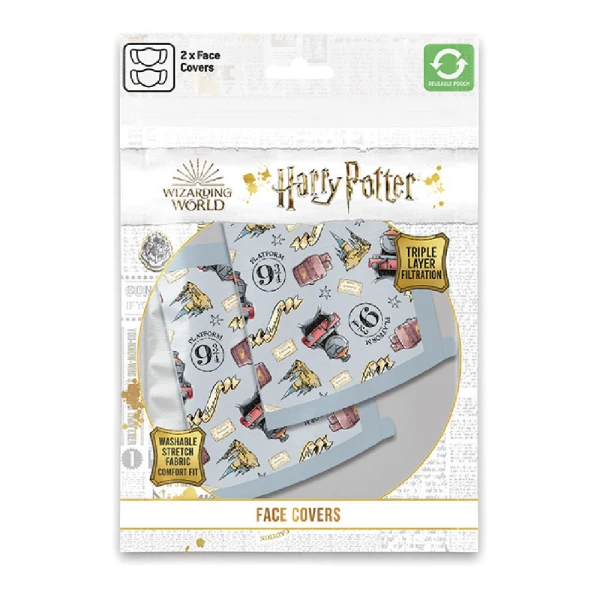 ΥΦΑΣΜΑΤΙΚΗ ΜΑΣΚΑ HARRY POTTER HOGWARTS EXPRESS 2 τεμ.