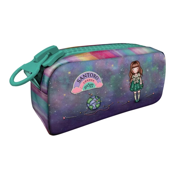 GORJUSS SANTORO PENCIL CASE WITH GIANT ZIP BE KIND TO OUR PLANET