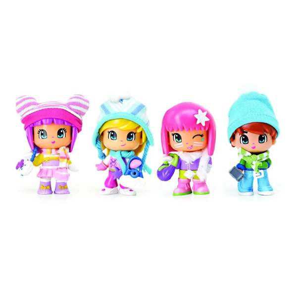 PINY PON SNOW FIGURES - 4 DESIGNS