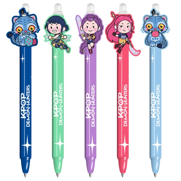 K-POP DEMON HUNTERS ERASABLE GEL PEN - 5 DESIGNS
