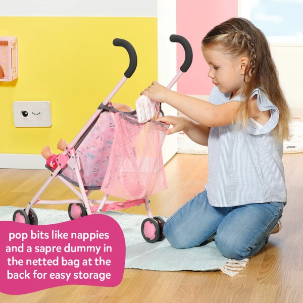 ZAPF CREATION BABY BORN ΚΑΡΟΤΣΑΚΙ ΒΟΛΤΑΣ ΜΕ ΤΣΑΝΤΑ