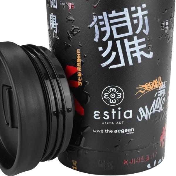 ESTIA HOME ART ΘΕΡΜΟΣ TRAVEL MUG 350ml - TOKYO UNDERGROUND