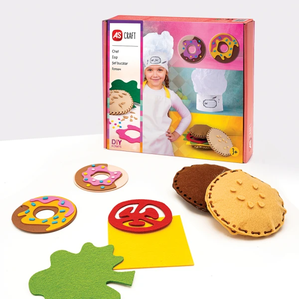 AS CRAFT CHEF DIY TOY WITH 3 CRAFTS FOR AGES 3+
