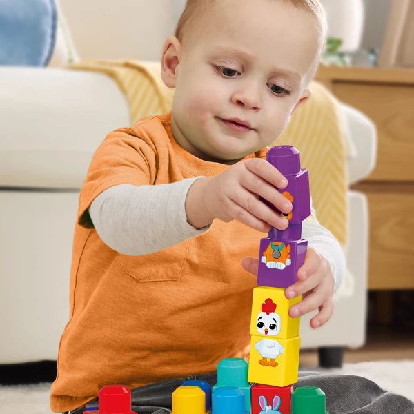 MEGA BLOKS ΤΡΑΚΤΕΡ ΜΕ ΖΩΑΚΙΑ 30 τεμ.