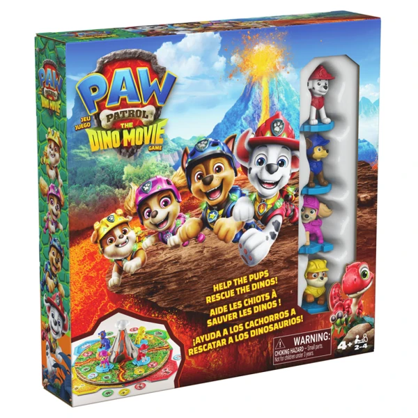 PAW PATROL DINO MOVIE BOARD GAME HELP THE PUPS RESCUE THE DINOS
