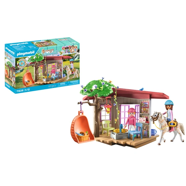PLAYMOBIL HORSES OF WATERFALL HORSE FANS CLUBHOUSE