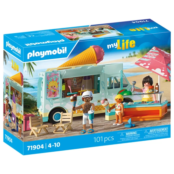 PLAYMOBIL MY LIFE ICE CREAM TRUCK WITH SURF SHOP