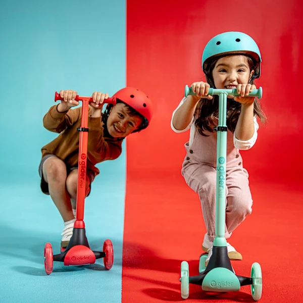 YVOLUTION SKATE YGLIDER KIWI RED