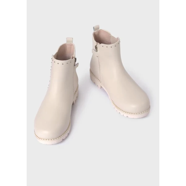 MAYORAL ANKLE BOOT BIKER CHELSEA ECRU