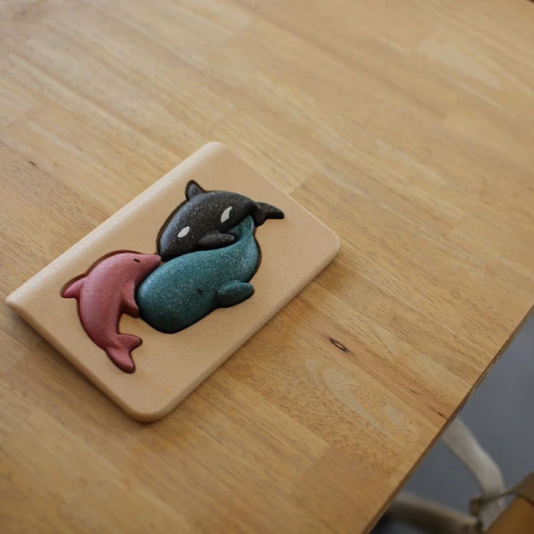 PLAN TOYS WOODEN PUZZLE WITH SEA ANIMALS