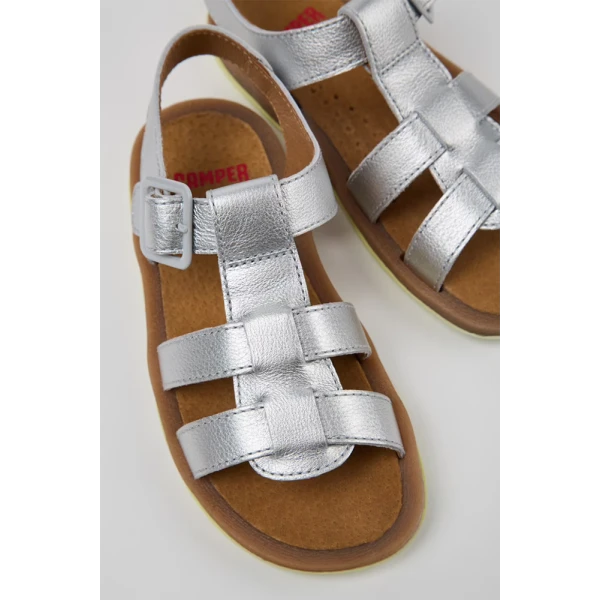 CAMPER KIDS SANDALS GIRL BICHO SILVER