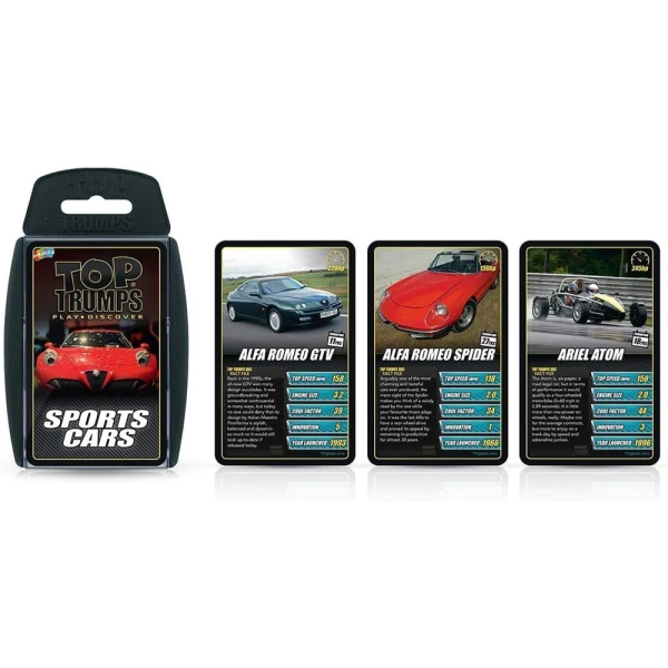 WINNING MOVES ΠΑΙΧΝΙΔΙ ΚΑΡΤΩΝ TOP TRUMPS - ΣΠΟΡ ΑΥΤΟΚΙΝΗΤΑ