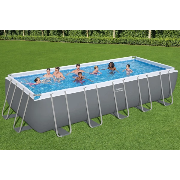BESTWAY RACTANGULAR POOL STEEL PRO MAX 640X274X132 cm