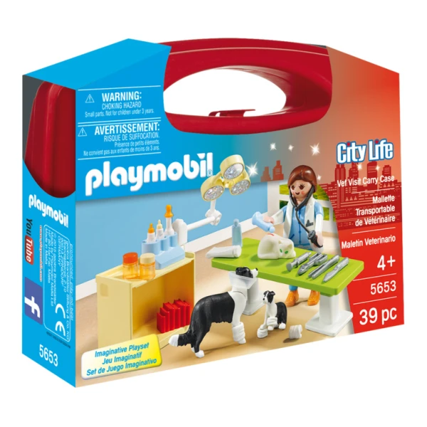 PLAYMOBIL CITY LIFE ΒΑΛΙΤΣΑΚΙ ΚΤΗΝΙΑΤΡΕΙΟ