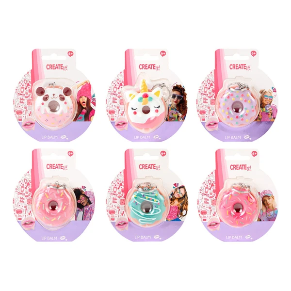 CREATE IT! LIP BALM DONUT - 6 DESIGNS