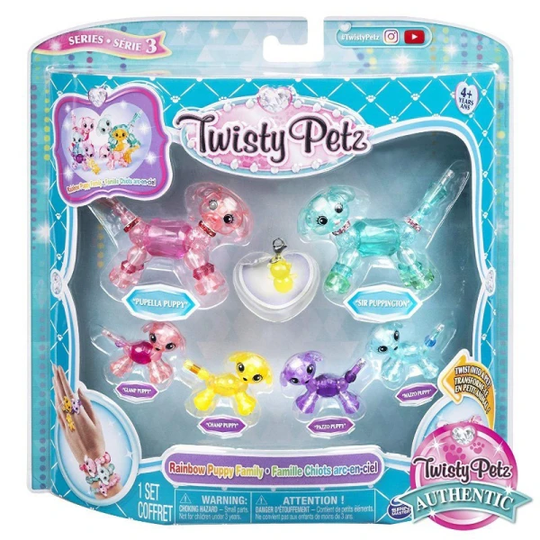 TWISTY PETZ ΒΡΑΧΙΟΛΟΖΩΑΚΙΑ ΟΙΚΟΓΕΝΕΙΑΚΗ ΣΥΣΚΕΥΑΣΙΑ 6 τεμ.