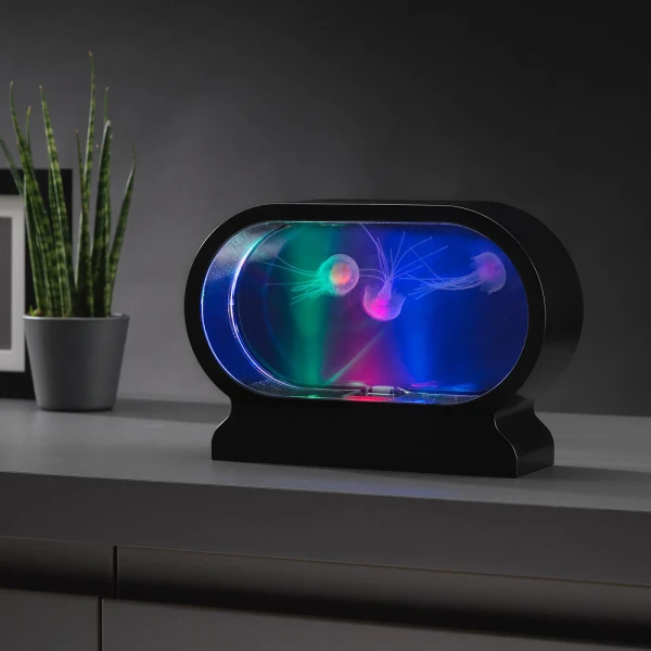 THE SOURCE OVAL MINI JELLYFISH LAMP