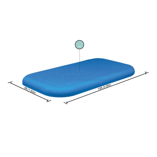 BESTWAY RECTANGLE POOL COVER 305X183 cm