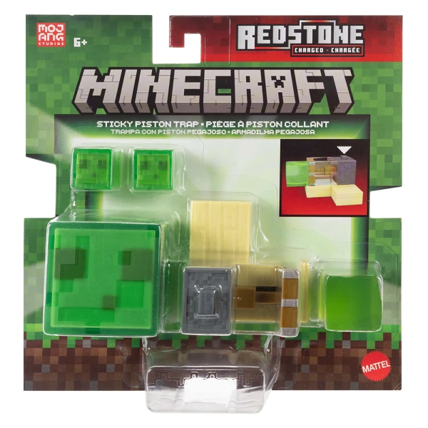 MINECRAFT REDSTONE CHARGED STICKY PISTON TRAP