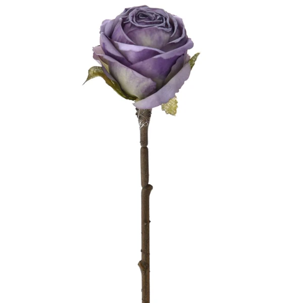 PURPLE ROSE STEM 28 cm