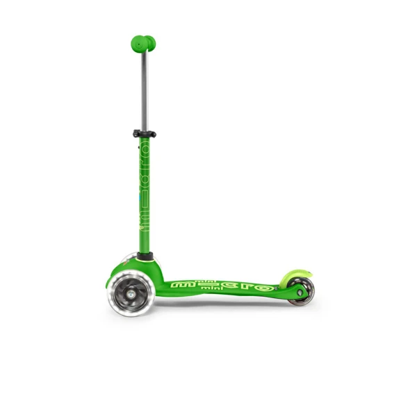 MICRO 3-WHEELS MINI MICRO DELUXE LED SCOOTER GREEN
