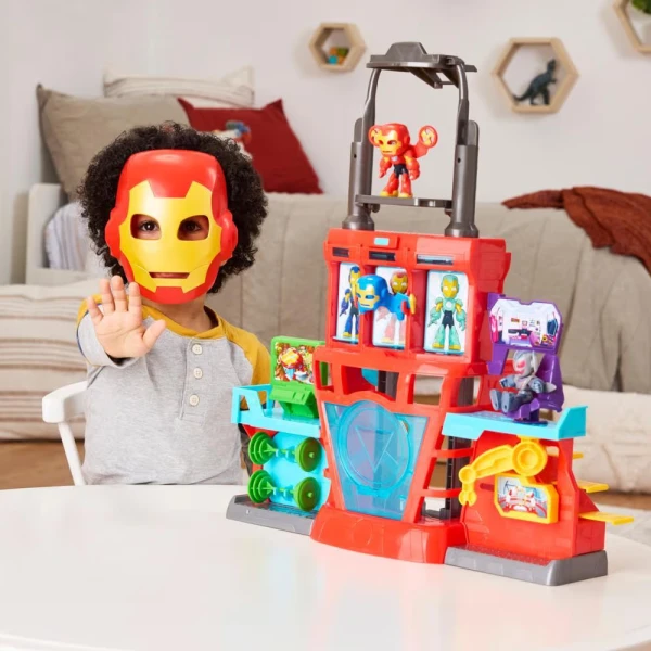 MARVEL IRON MAN AND HIS AWESOME FRIENDS ΣΕΤ ΠΑΙΧΝΙΔΙΟΥ IRON QUARTERS