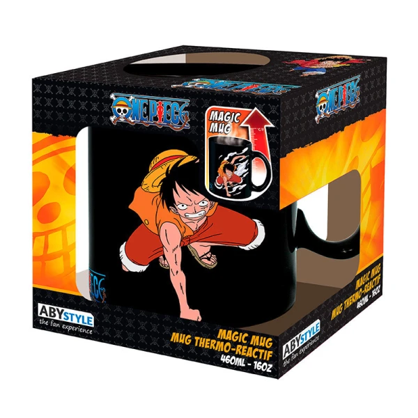 ABYSSE HEAT CHANGE MUG 460ml ONE PIECE - LUFFY & ACE