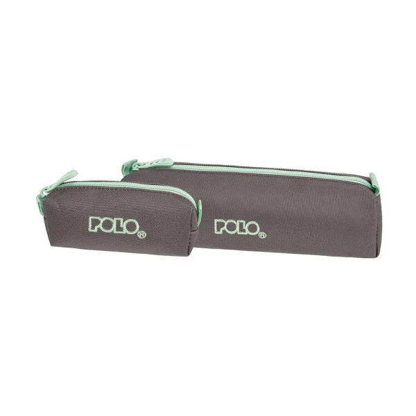 POLO 2025 PENCIL CASE CORD WITH WALLET - GREY/MINT
