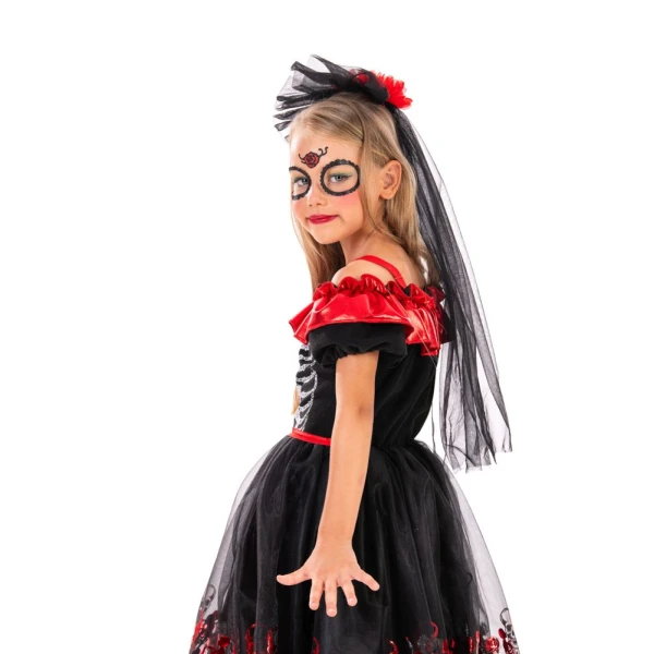 ΠΑΙΔΙΚΗ ΑΠΟΚΡΙΑΤΙΚΗ ΣΤΟΛΗ DAY OF THE DEAD SENORITA