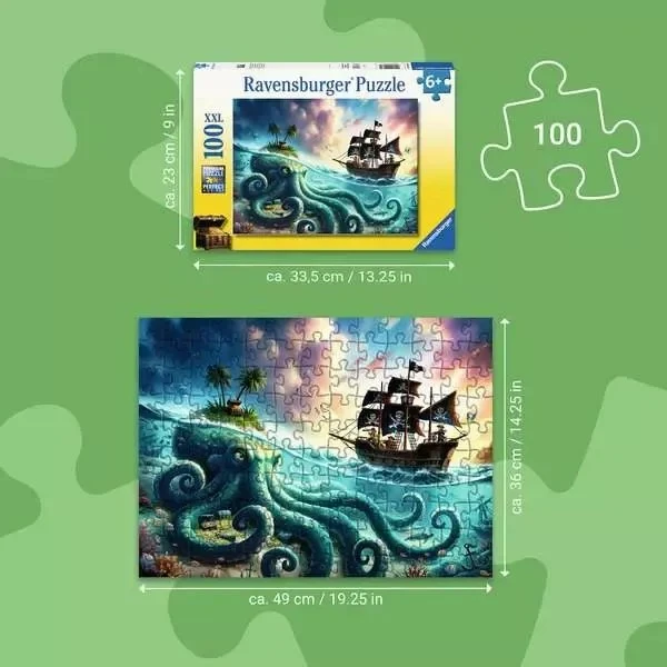 RAVENSBURGER PUZZLE 100XXL pcs PIRATES