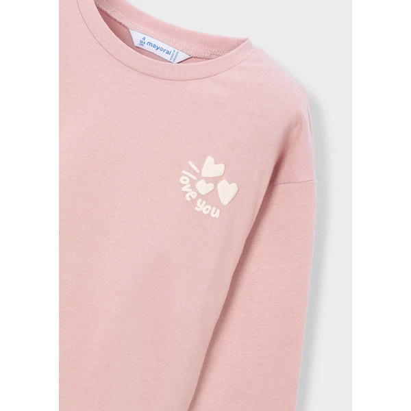 MAYORAL LONG-SLEEVE T-SHIRT PINK 