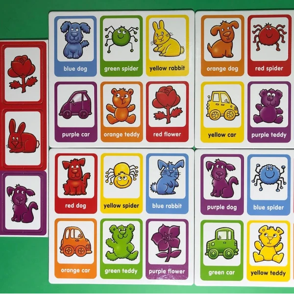 MATCHING BOARD GAME RED DOG BLUE DOG LOTTO