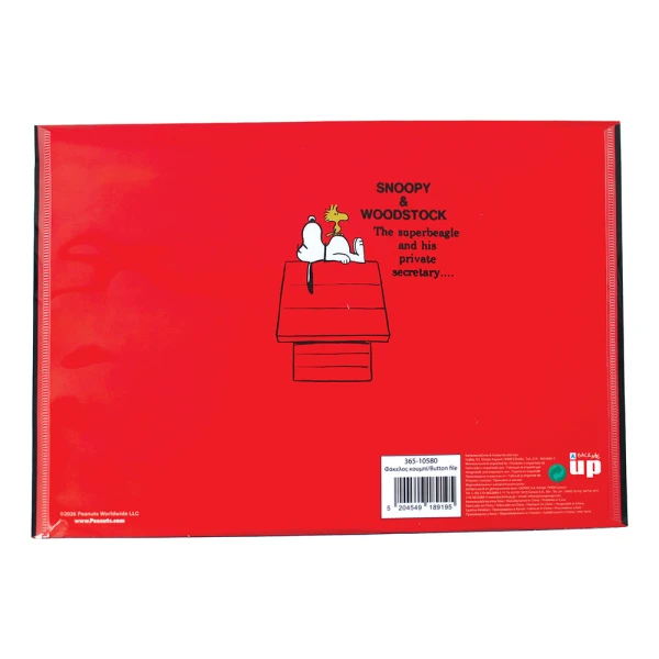 BACK ME UP FOLDER A4 WITH BUTTON PEANUTS