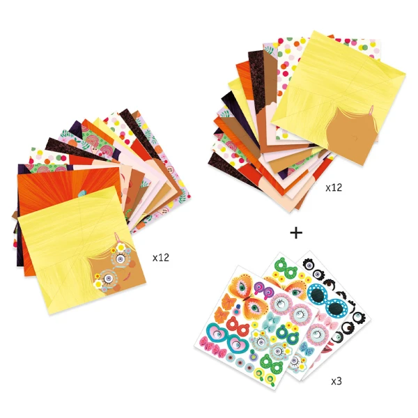 DJECO CREATE ORIGAMI GIRLS FACES