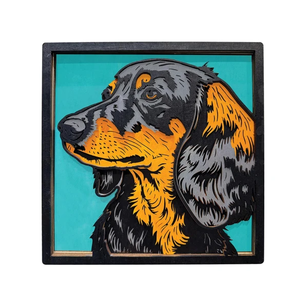SPLAT PLANET WOODEN ART CRAFT KIT SAUSAGE DOG