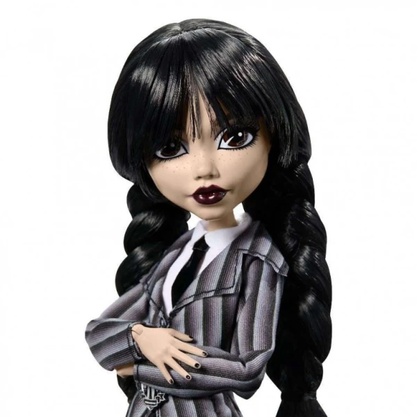 MONSTER HIGH ΣΥΛΛΕΚΤΙΚΗ ΚΟΥΚΛΑ WEDNESDAY SCHOOL OUTFIT