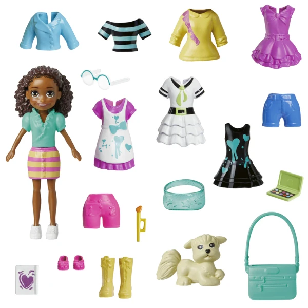 POLLY POCKET - ΝΕΑ ΚΟΥΚΛΑ ΜΕ ΜΟΔΕΣ ΜΕΣΑΙΟ PACK HKV91