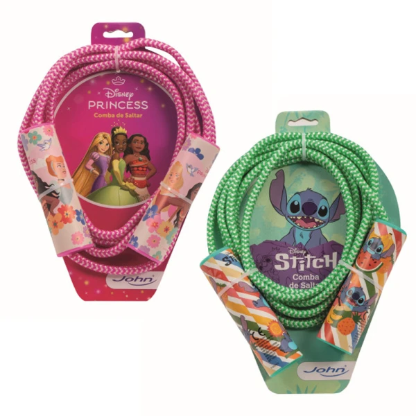 JUMP ROPE PRINCESSES & STITCH - 2 DESIGNS