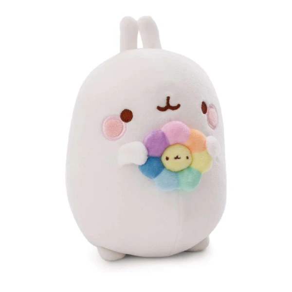 NICI MOLANG PLUSH 48 cm WITH MULTICOLOR FLOWER 