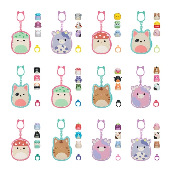 SQUISHMALLOWS SQUISH-A-LONGS ΜΠΡΕΛΟΚ-ΘΗΚΗ ΕΚΠΛΗΞΗ ΜΕ 3 ΦΙΓΟΥΡΕΣ