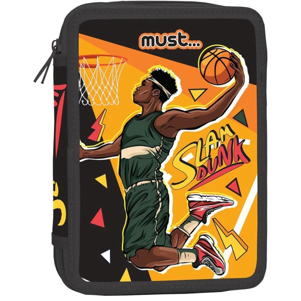 MUST DOUBLE FILLED PENCIL CASE 15X5X21 cm SLAM DUNK