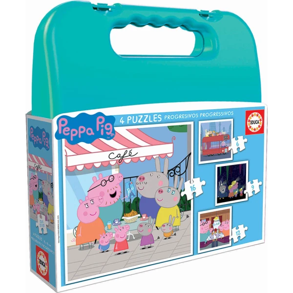 EDUCA CASE ΠΑΖΛ PROGRESSIVE 6-9-12-16 PEPPA PIG