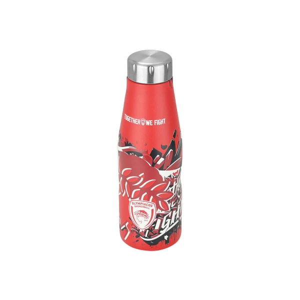ESTIA HOME ART THERMAL TRAVEL FLASK 500ml - OLYMPIACOS TOGETHER WE FIGHT