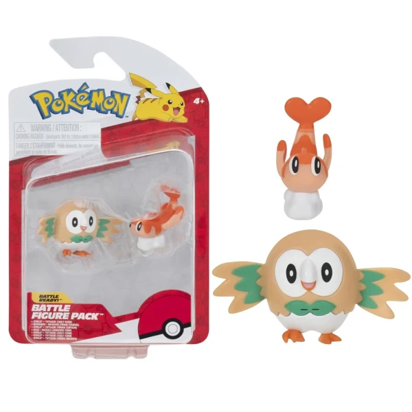 POKEMON ΦΙΓΟΥΡΕΣ 2τεμ. & 1τεμ. W20 - TATSUGIRI (CURLY FORM) & ROWLET