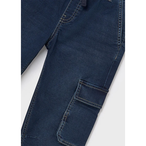 MAYORAL TROUSERS SOFT DENIM JOGGER DENIM DARK