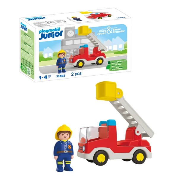 PLAYMOBIL JUNIOR LADDER UNIT FIRE TRUCK